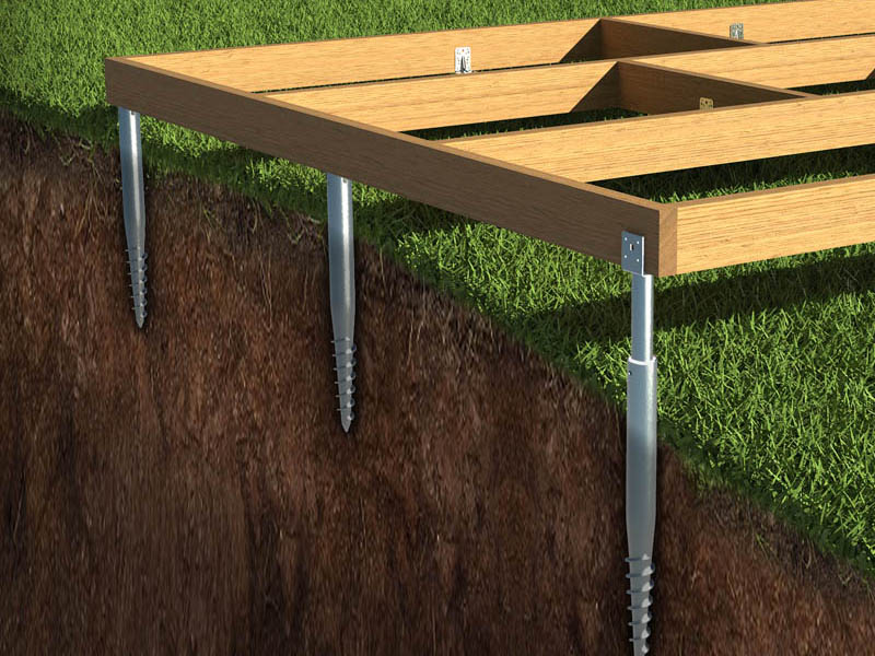 Screw-pile foundations